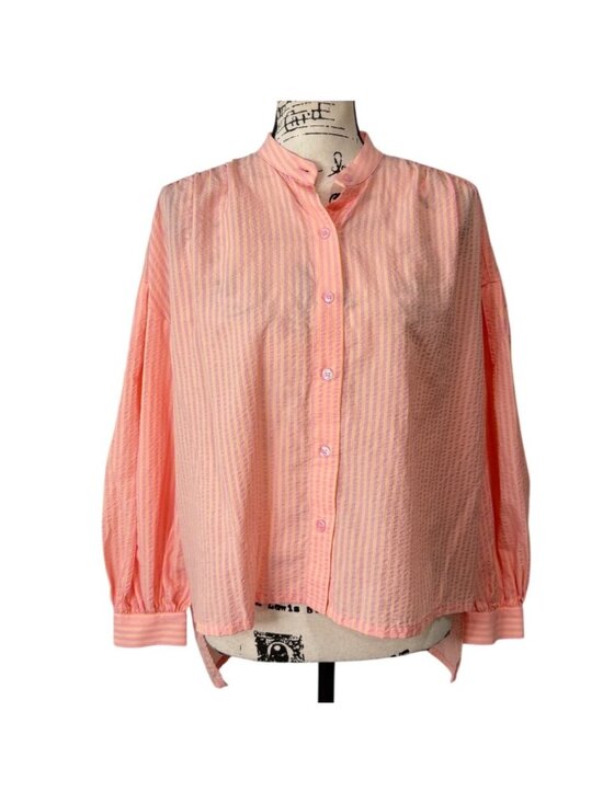 Tuckernuck Tops - Tuckernuck Womens Size XS Pink Peach Juliette Button Down Blouse